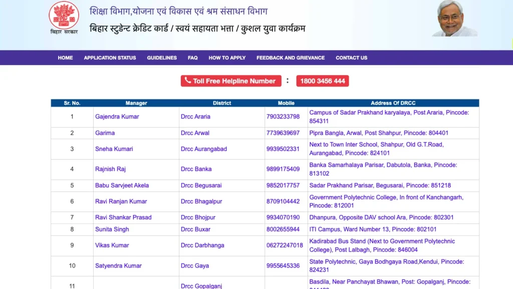 संपर्क विवरण देखने की प्रक्रिया