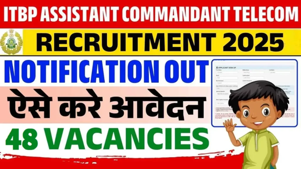 ITBP Assistant Commandant Telecom Recruitment 2025