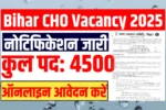 Bihar CHO 2025 Vacancy