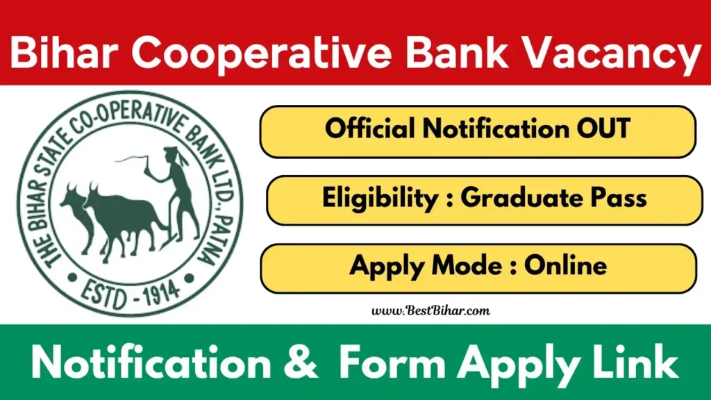 Bihar State Cooperative Bank Clerk Vacancy 2025