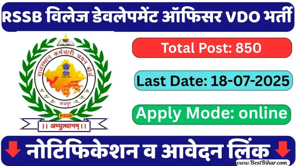 RSSB VDO Recruitment 2025