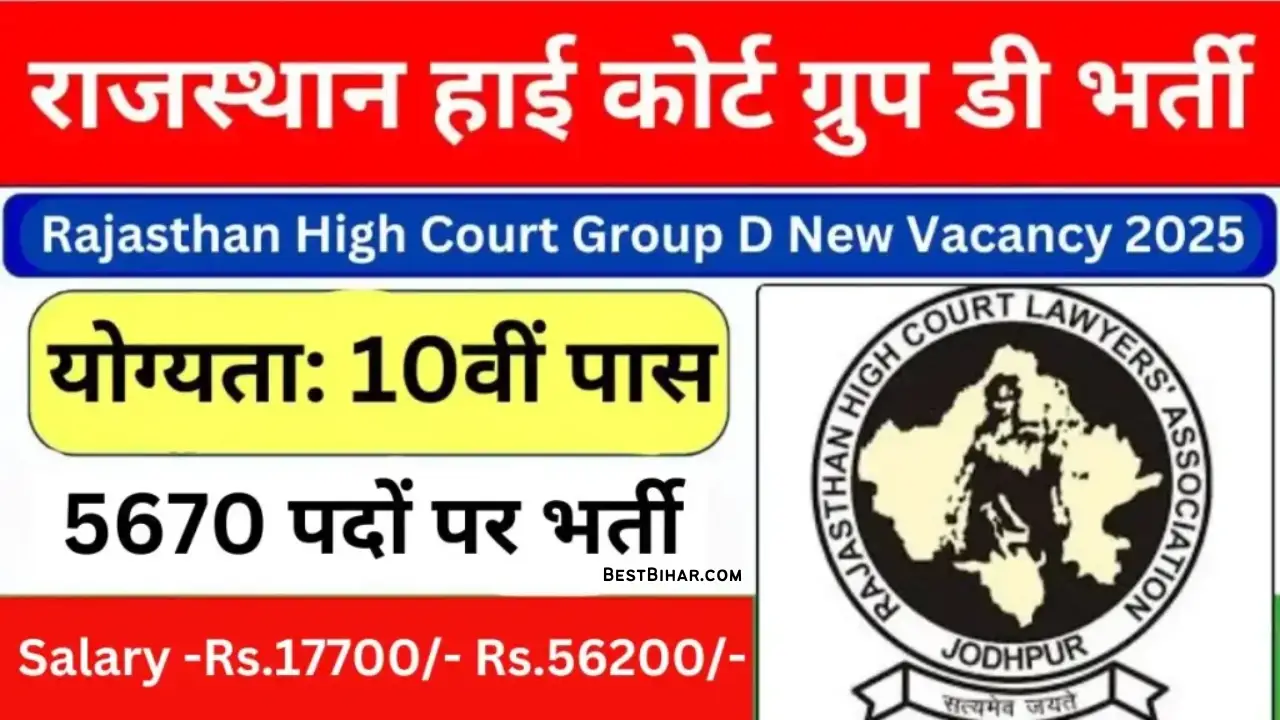 Rajasthan High Court Peon Recruitment 2025