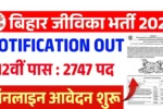 Bihar JEEViKA Block Level Vacancy 2025