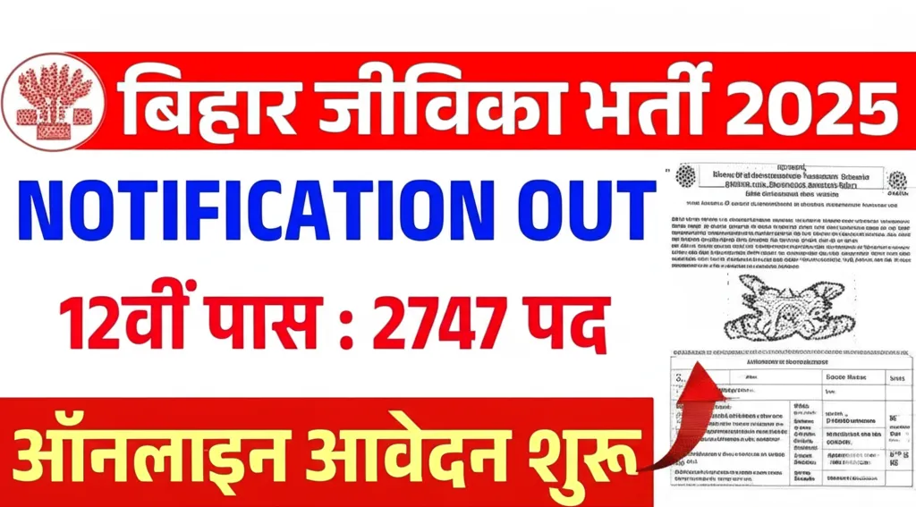 Bihar JEEViKA Block Level Vacancy 2025