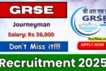 GRSE Journeyman Recruitment 2025