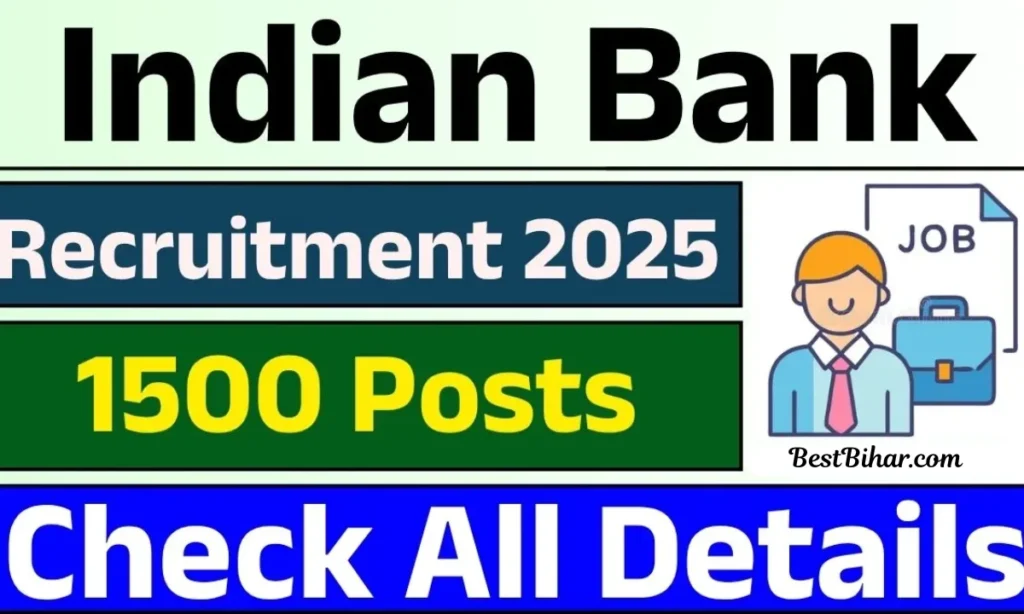 Indian Bank Apprentice Recruitment 2025