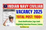 Indian Navy Civilian Recruitment 2025