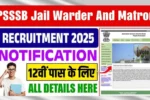PSSSB Jail Warder and Matron Recruitment 2025