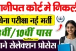 Panipat Court Clerk Recruitment 2025