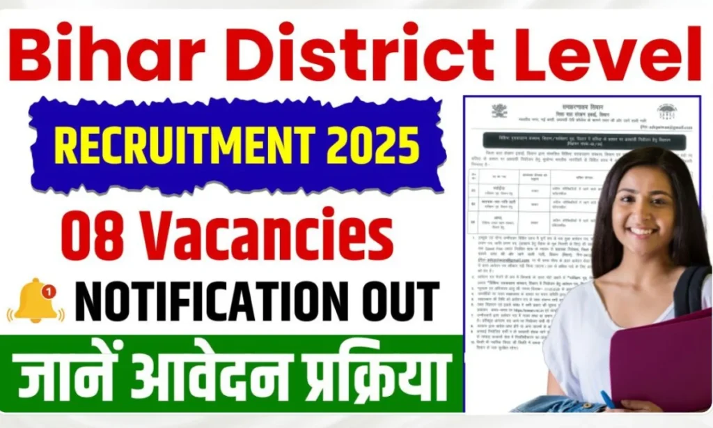 Bihar District Level Recruitment 2025