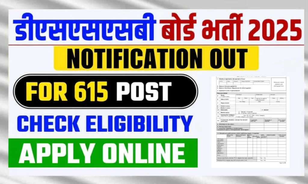 DSSSB Recruitment 2025