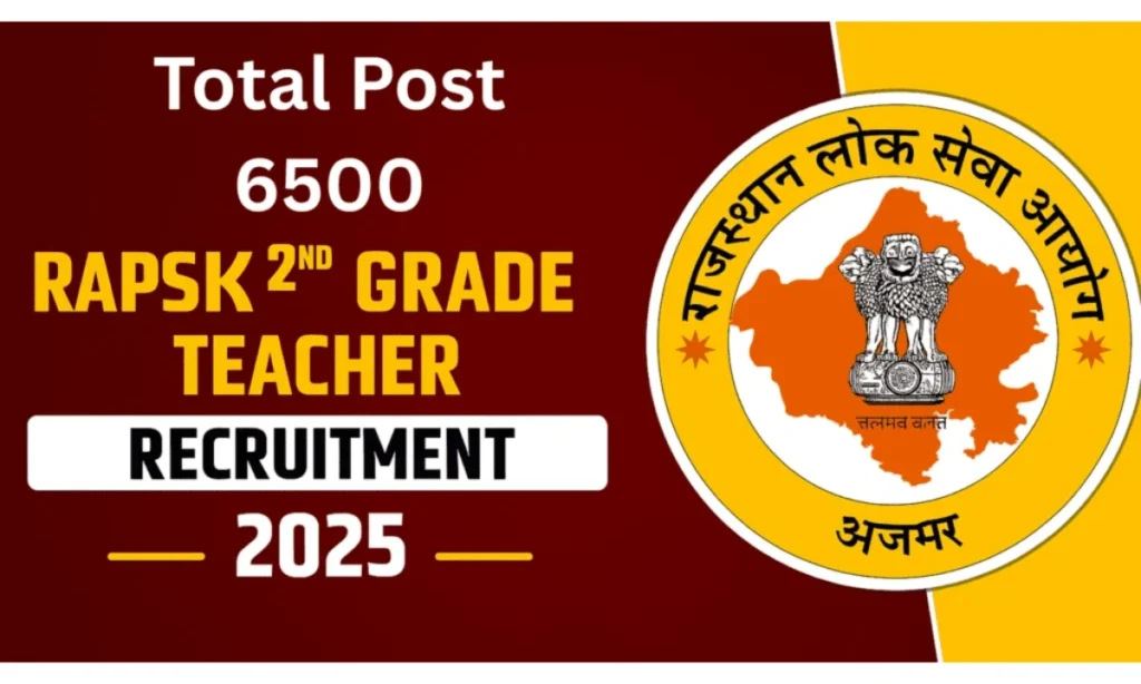 RPSC 2nd Grade TGT Recruitment 2025