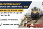 RRC Western Railway Sports Quota Recruitment 2025