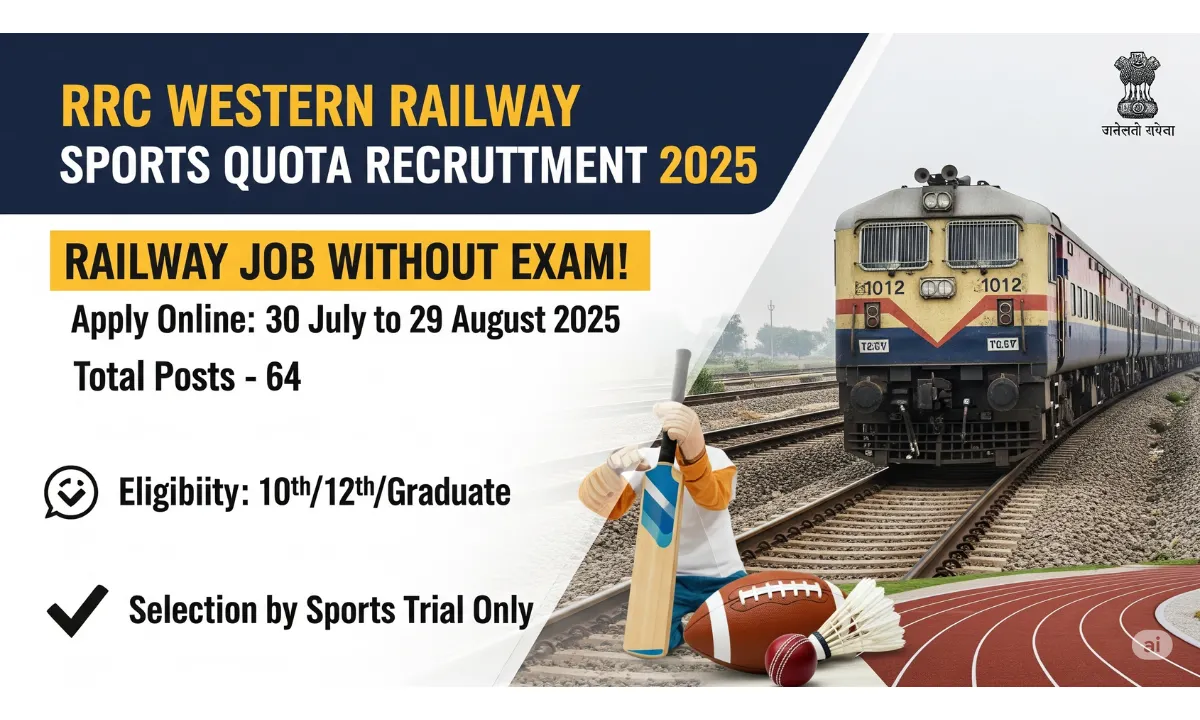 RRC Western Railway Sports Quota Recruitment 2025