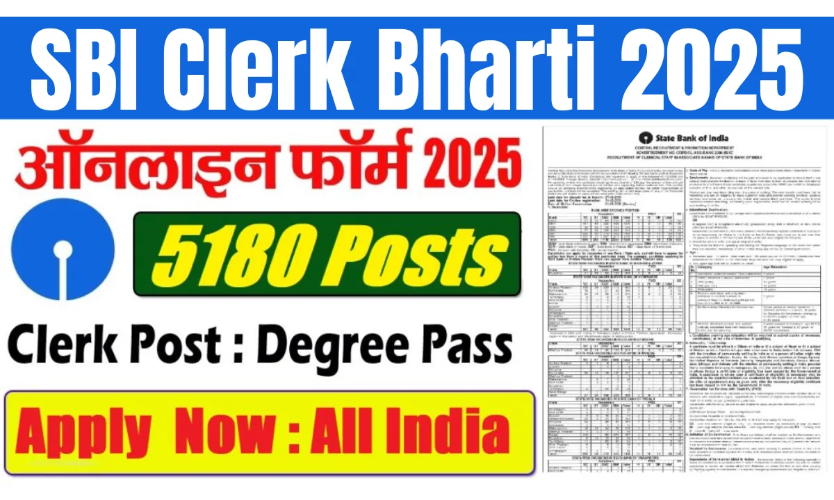 SBI Clerk Bharti 2025