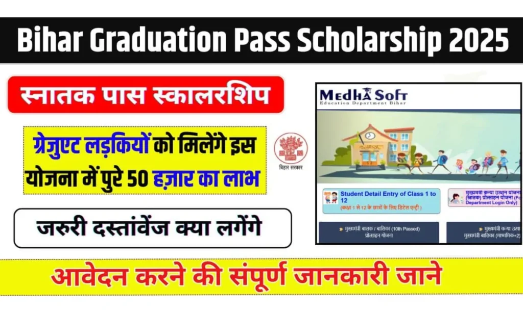 Bihar Graduation Scholarship 50000 Online Apply 2025