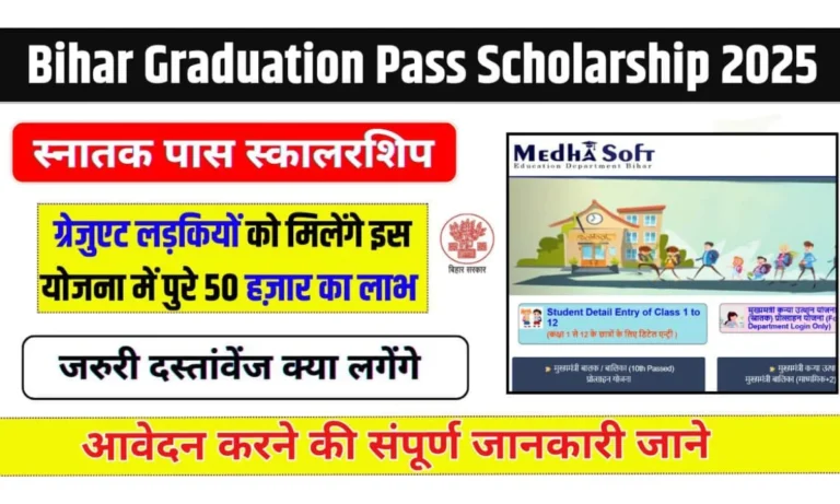 Bihar Graduation Scholarship 50000 Online Apply 2025