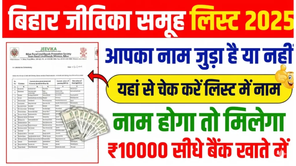 Bihar Jeevika Member List Check 2025
