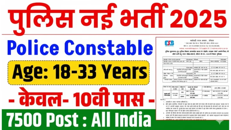 MPESB Police Constable Recruitment 2025