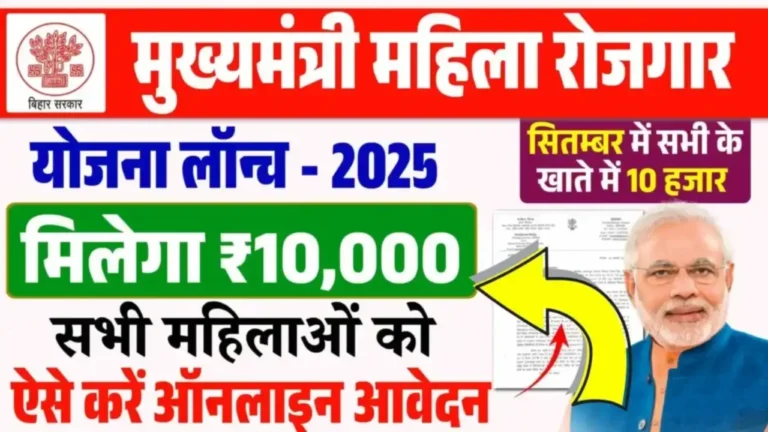 Mukhaymantri Mahila Rojgar Yojana 2025