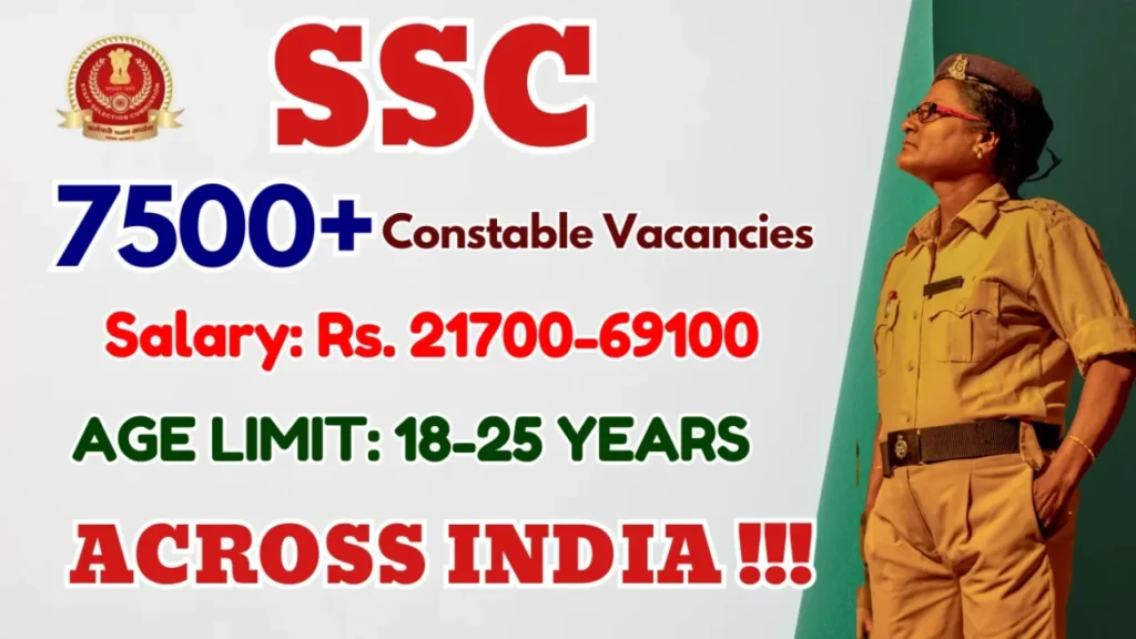 SSC Delhi Police Constable Vacancy 2025
