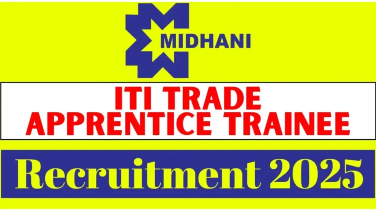 MIDHANI Apprentice Trainees Recruitment 2025